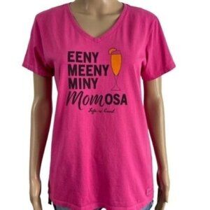 Life is Good Crusher Tee EENY MEENY MINY MOMOSA classic fit T-shirt medium